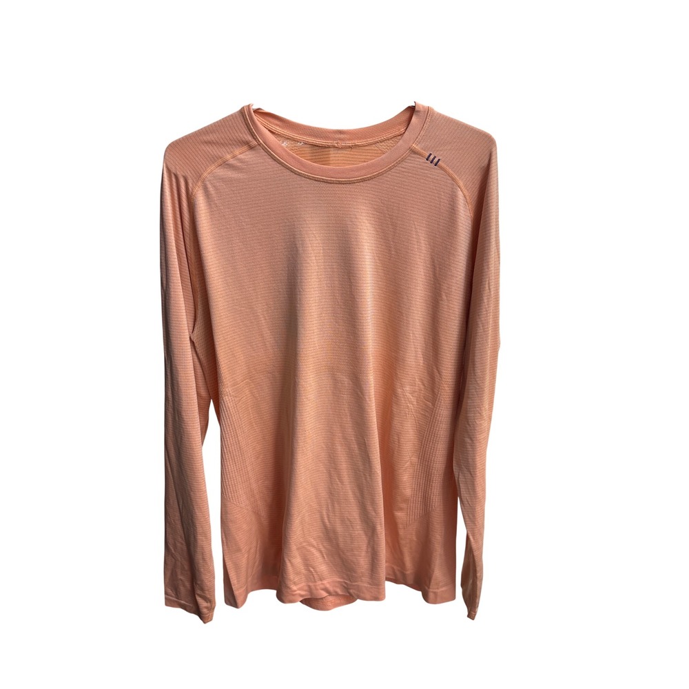 Lululemon Metal Vent Tech Long Sleeve Shirt Peach Orange Mens Size L